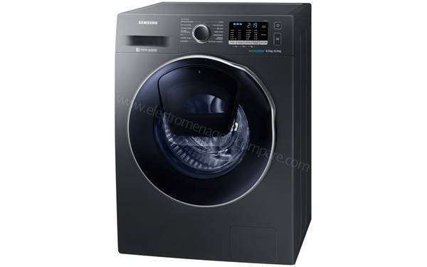 SAMSUNG WD80K5B10OX - Vue 3/4 droite n&deg;1 (cr&eacute;dit : Boulanger)