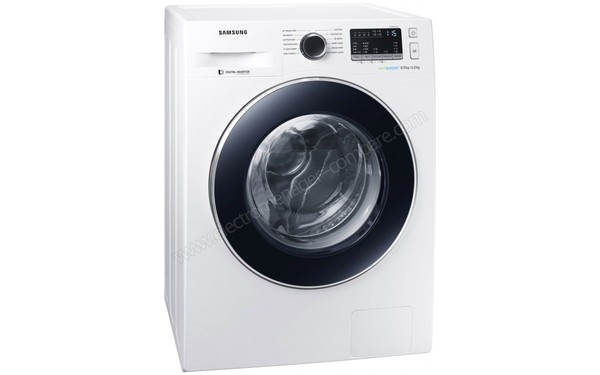 SAMSUNG WD80M4453JW - Vue 3/4 gauche (cr&eacute;dit : Boulanger)
