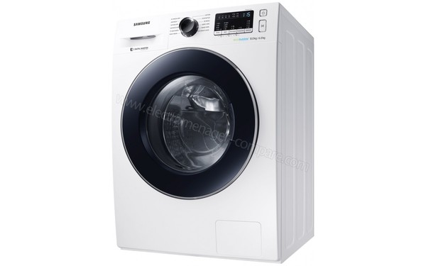 SAMSUNG WD80M4453JW - Vue 3/4 droite (cr&eacute;dit : Boulanger)