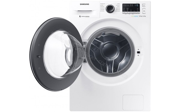 SAMSUNG WD80M4453JW - Vue de face hublot ouvert (cr&eacute;dit : Boulanger)