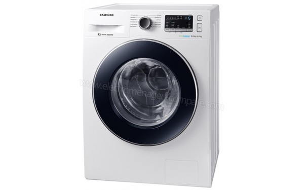 SAMSUNG WD80M4B53JW - Vue 3/4 droite 1 (cr&eacute;dit : Darty)