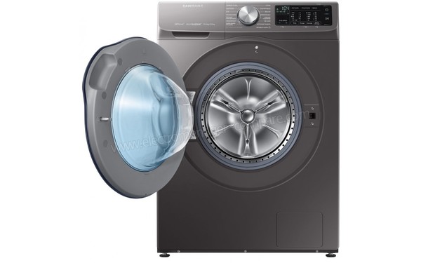 SAMSUNG WD80N645OAX - Vue de face avec hublot ouvert 1