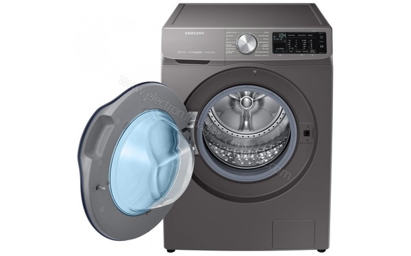 SAMSUNG WD80N645OAX - Vue de face avec hublot ouvert 2