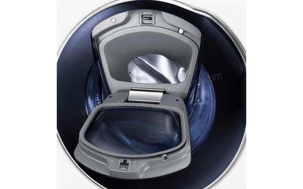 SAMSUNG WD90K5410OW - Hublot additionnel ouvert (cr&eacute;dit : Darty)