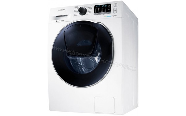 SAMSUNG WD90K5410OW - Vue 3/4 droite n&deg;2 (cr&eacute;dit : Darty)