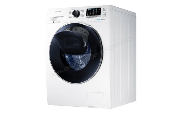 SAMSUNG WD90K5410OW - Vue 3/4 droite n&deg;3 (cr&eacute;dit : Darty)