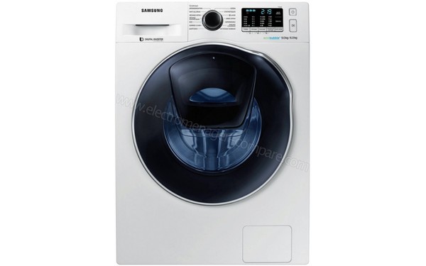 SAMSUNG WD90K5B10OW - Vue de face (cr&eacute;dit : Darty)