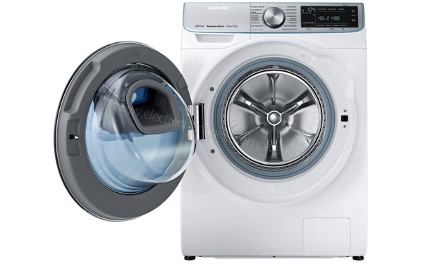 SAMSUNG WD91N740NOA/EG - Vue de face hublot ouvert (n&deg;1)