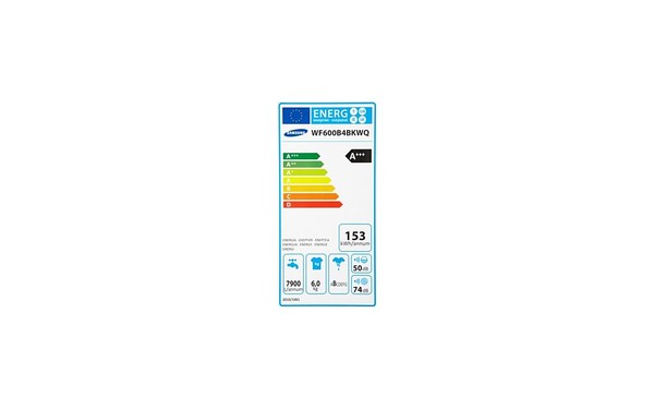 SAMSUNG WF600B4BKWQ - &Eacute;tiquette &eacute;nergie