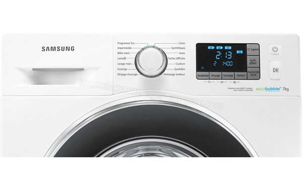 SAMSUNG WF70F5EBW4W - Panneau de commandes