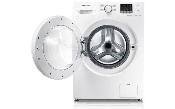 SAMSUNG WF80F5E0W4W - Vue de face (hublot ouvert)