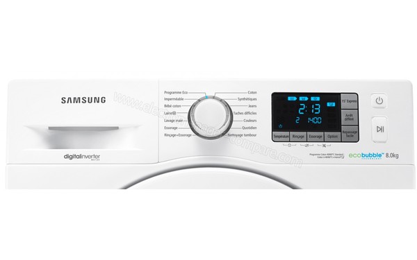 SAMSUNG WF80F5E3U4W - Panneau de commandes