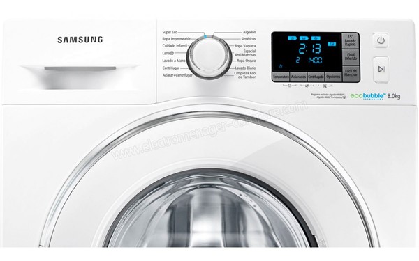 SAMSUNG WF80F5E5W4W/EC - Panneau de commandes