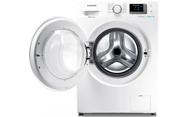 SAMSUNG WF80F5E5W4W/LE - Vue de face hublot ouvert