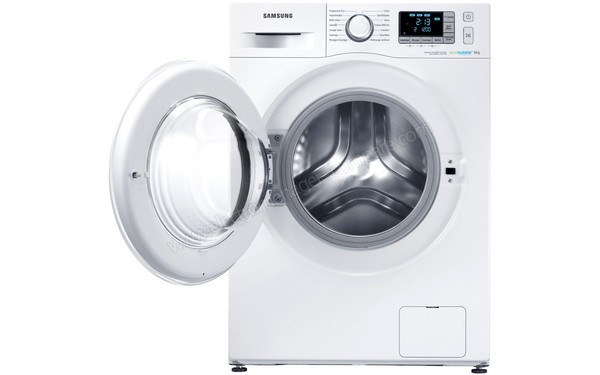 SAMSUNG WF80F5EBW4W - Vue de face hublot ouvert (cr&eacute;dit : Boulanger)