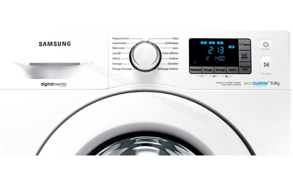 SAMSUNG WF90F5E3U4W - Panneau de commandes