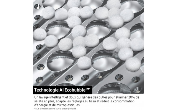 SAMSUNG WW10FG6U34LK - Technologie AI Ecobubble