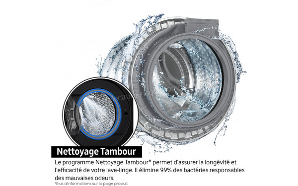 SAMSUNG WW10FG6U34LK - Programme nettoyage tambour