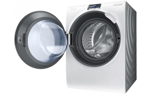 SAMSUNG WW9000 Crystal Blue - Hublot (cr&eacute;dit : Darty)