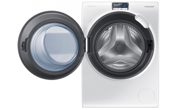 SAMSUNG WW9000 Crystal Blue - Vue de face (hublot ouvert)