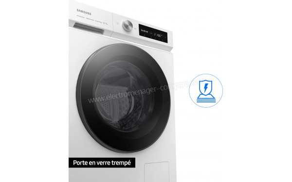SAMSUNG WW11BB744DGW - Porte en verre tremp&eacute;