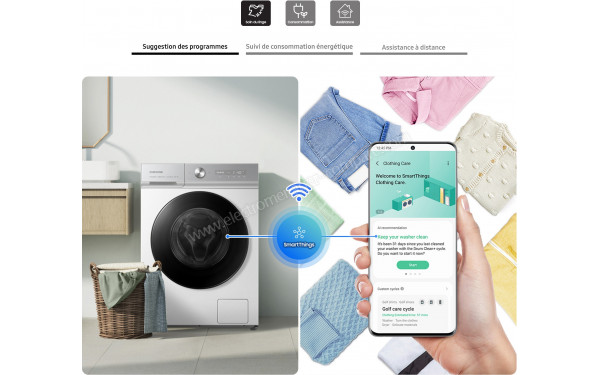 SAMSUNG WW11BB944DGH - Mise en situation