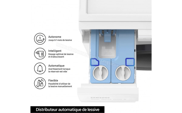 SAMSUNG WW11DG6B85LK - Zoom sur le tiroir lessiviel
