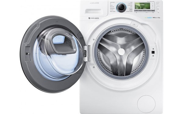 SAMSUNG WW12K8412OW - Vue de face hublot ouvert (cr&eacute;dit : Boulanger)