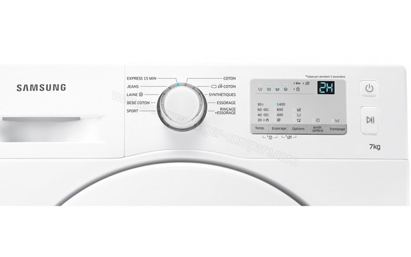 SAMSUNG WW70J3483KW - Panneau de commandes