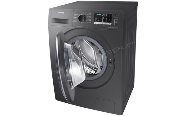 SAMSUNG WW70J5355FX - Vue 3/4 droite hublot ouvert