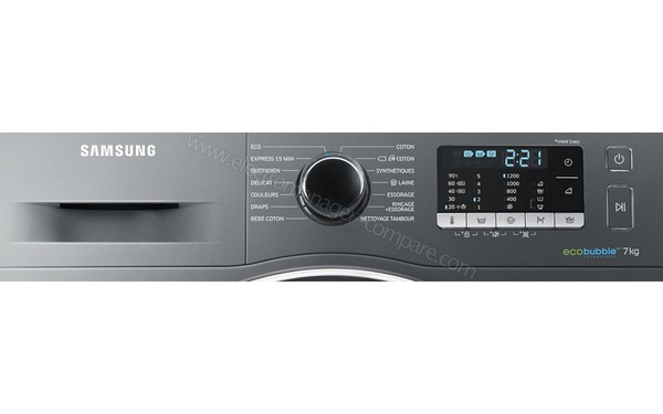 Samsung Ecobubble WW70J5255MW Machine à laver pose libre largeur : 60 cm  profondeur : 55 cm hauteur : 85 cm chargement frontal 7… - Cdiscount  Electroménager