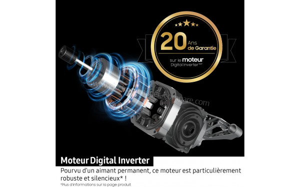 SAMSUNG WW80FG3M05TW - Moteur Digital Inverter