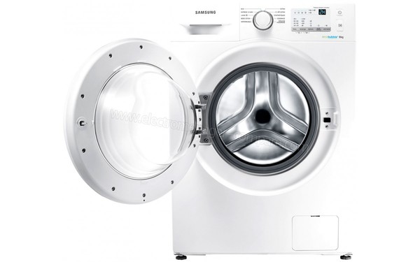 SAMSUNG WW80J3267KW - Vue de face hublot ouvert