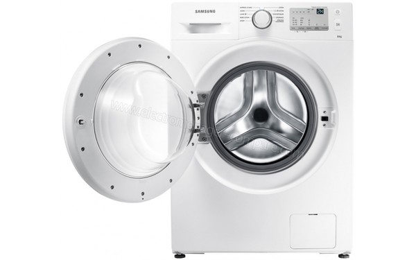 SAMSUNG WW80J3283KW - Vue de face hublot ouvert