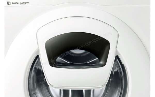 SAMSUNG WW80K4437YW - Hublot additionnel AddWash (cr&eacute;dit : Darty)