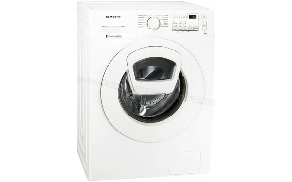 SAMSUNG WW80K4437YW - Vue 3/4 gauche n&deg;1 (cr&eacute;dit : Darty)