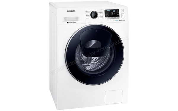 SAMSUNG WW80K5210VW - Vue 3/4 gauche (cr&eacute;dit : Boulanger)