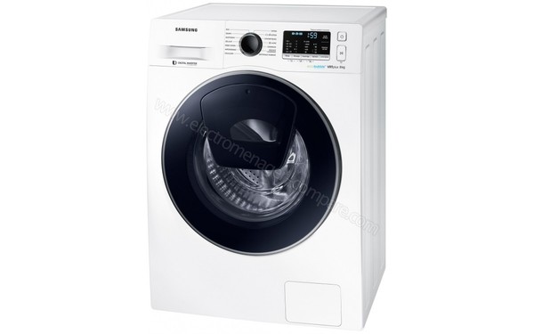 SAMSUNG WW80K5210VW - Vue 3/4 droite (cr&eacute;dit : Boulanger)