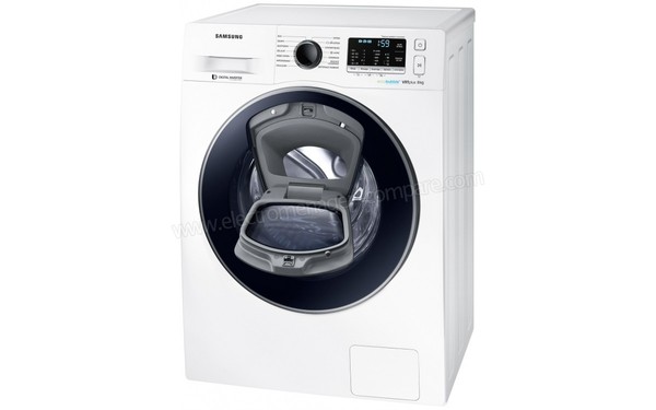 SAMSUNG WW80K5210VW - Vue 3/4 droite n&deg;2 (cr&eacute;dit : Boulanger)