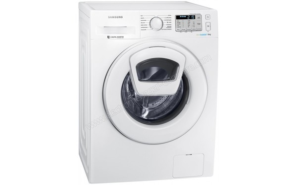 SAMSUNG WW80K5213WW - Vue 3/4 gauche (cr&eacute;dit : Boulanger)
