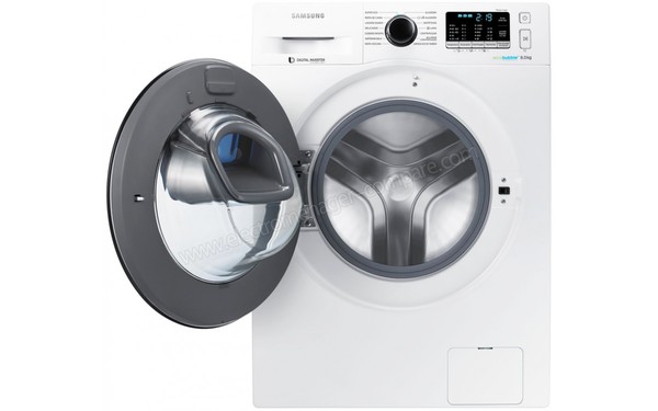 SAMSUNG WW80K5410UW - Vue de face hublot ouvert