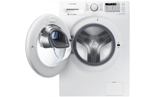 SAMSUNG WW80K5413WW - Vue de face hublot ouvert (cr&eacute;dit : Boulanger)