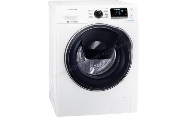 SAMSUNG WW80K6414QW - Vue 3/4 gauche (cr&eacute;dit : Boulanger)