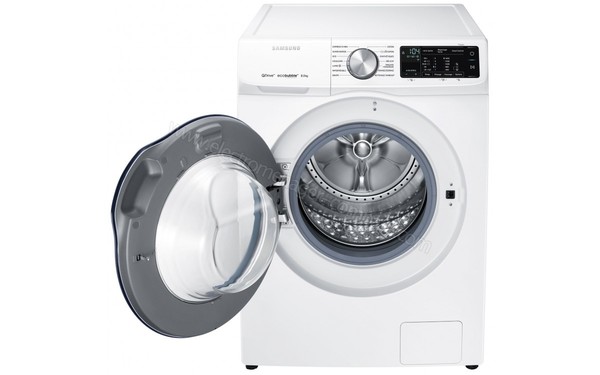 SAMSUNG WW80M645OBW - Vue de face hublot ouvert (n&deg;2)