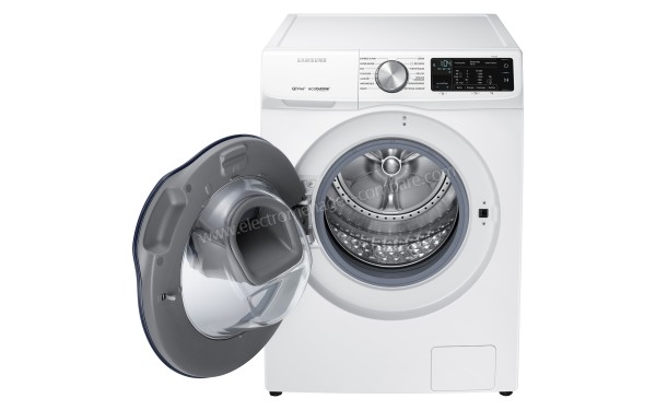 SAMSUNG WW80M645OPW - Vue du dessus hublot ouvert