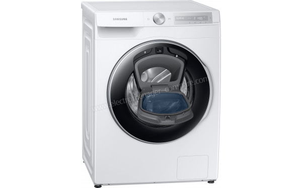 SAMSUNG WW80T654DLH - Vue 3/4 gauche AddWash ouvert