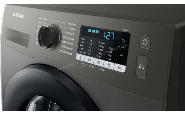 SAMSUNG WW80TA046AX - Panneau de commandes vue de 3/4