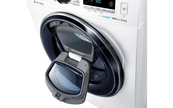 SAMSUNG WW81K6604QW/EN - Hublot additionnel ouvert (vue n&deg;1)