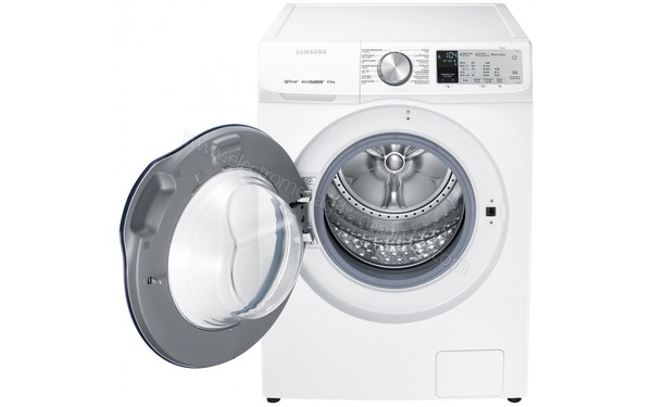 SAMSUNG WW81M642OBA/EN - Vue de face hublot ouvert (n&deg;2)