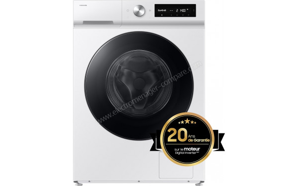 SAMSUNG WW90DB7U34GW - Vue de face